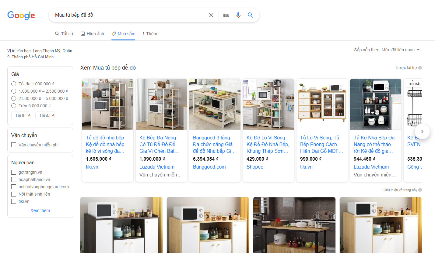 lướt xem các sản phẩm và click vào bất cứ món hàng nào mà bạn ưng ý