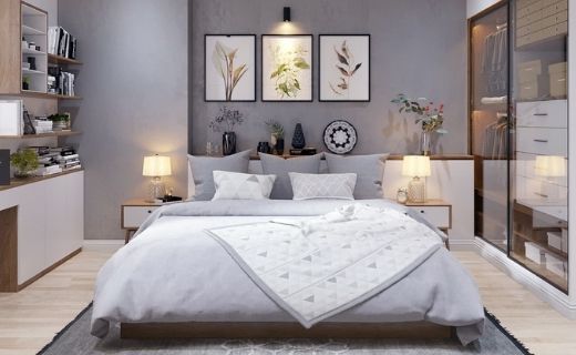 Một vài cây xanh sẽ tạo sự tươi mới cho căn phòng.