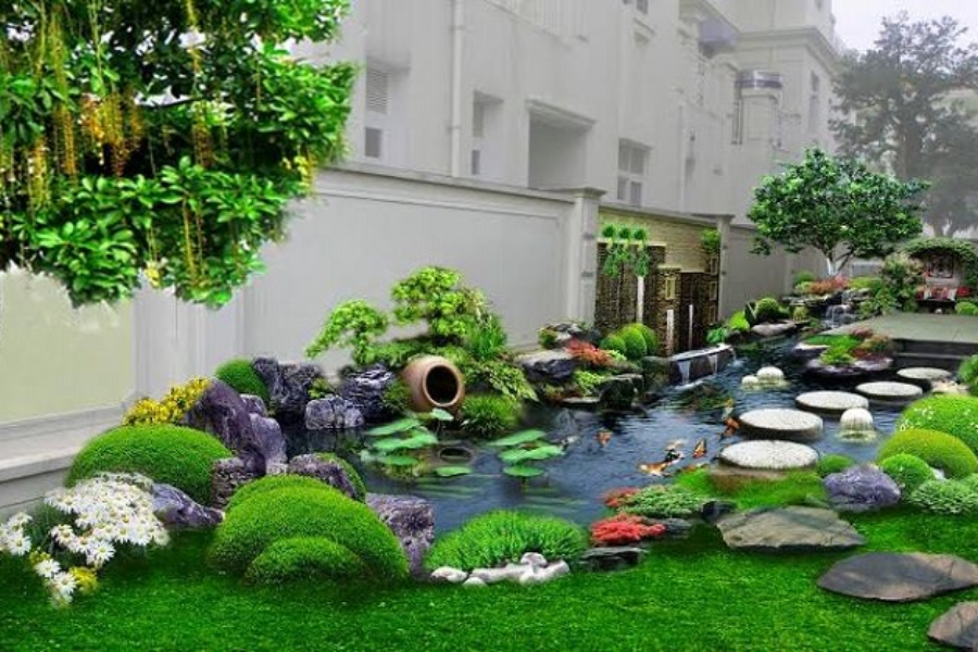 Trang trí thêm một vài tiểu cảnh
